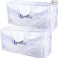 Extra Large Storage Bag - Heavy Duty 45x22x16 Inches Huge Tote Duffel with Max Load of 100 lbs. (45kg) - Tear-resistant & Water-resistant Polypropylene Woven Cloth, With Zippers