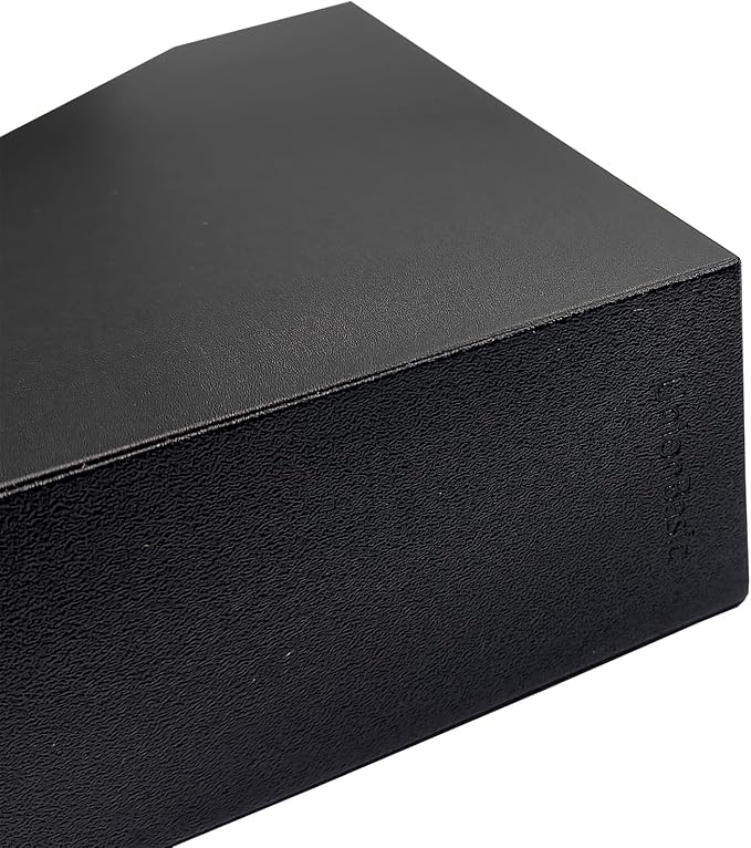 UnionBasic Magazine File Holder, Leatherette Desktop Document Organizer, Home Office Paper Holder File Storage Literature Sorter, Black