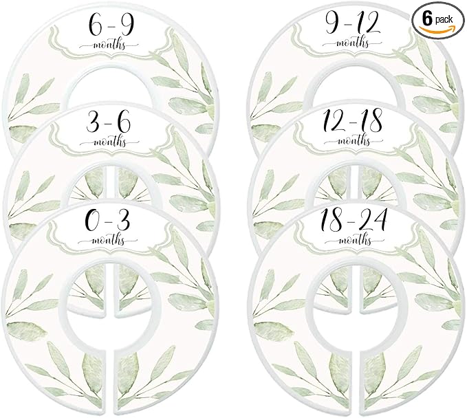 Baby Girl Clothes Dividers Nursery Closet Dividers Closet Organizers Botanical