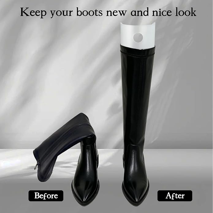 Luxdecor 32 Pieces (16 Pairs) 10/12/14/16in Boot Shaper Inserts Boots Form Stand Support Holder for Women and Men Organizer
