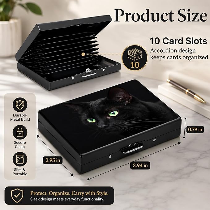 Bow Metal Wallet Credit Card Protector Case Equipped RFID Blocking | with Pop-Up Button Slim Business Cards Holder Aluminum Cards Case Exclusive Bow Gifts for Women Men