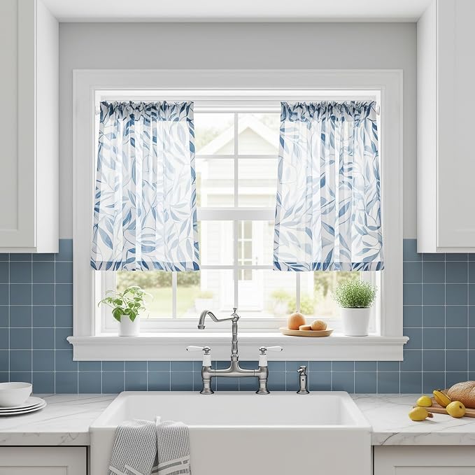 4Pack Spring Tension Curtain Rods 23 to 46 Inch,White Small Tension Rod Spring Curtain Rod No Drilling,Adjustable Short Curtain Rods for Window,Kitchen,Closet,Doorway