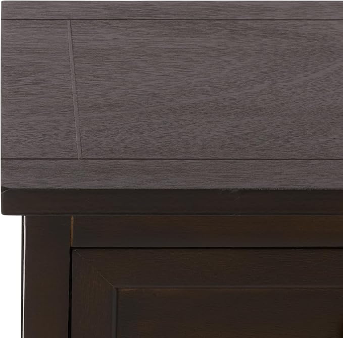 SAFAVIEH Home Collection – Herman Dark Chocolate Storage Unit, 2-Drawer 4-Basket Mixed-Material Organizer, Fully Assembled (AMH5702H)