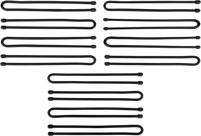 Nite Ize Gear Tie Original ProPacks - Reusable Rubber Twist Ties for Indoor & Outdoor Use - Bendable Wire Interior - Durable Rubber Exterior - Secure Grip - Black, 12" (12 Pack)