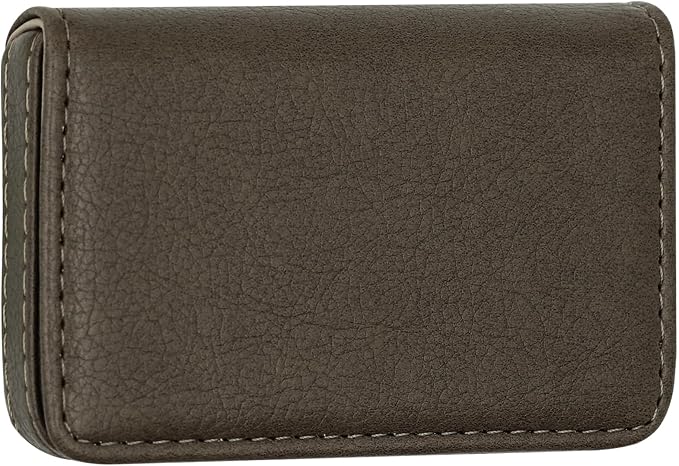 RFID Blocking Wallet - Minimalist Leather Business Credit Card Holder (A65-01)