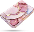 Business Card Holder，PU Leather Business Card Case Color Printing Pattern Card Holder Wallet，Pockets Magnetic Credit Card Holders for Men and Women