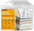 100 Count 2 Gallon Zip Storage Bags 13"×15", Reclosable Food Grade 2mil Plastic Zipper Bags for Storage, Packing and Shipping