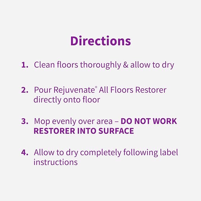 Rejuvenate All Floors Restorer Fills Scratches, Shines And Protects All Floor Types, Including Hardwood, Laminate, Vinyl And Tile, 1 Gallon, 2 Pack