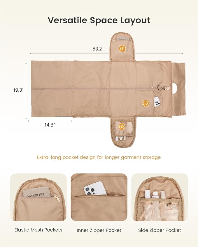 LOVEVOOK Garment Bags for Travel,Convertible Garment Bag for Women with Shoe Pouch,Carry on Duffel Bag with Toiletry Bag, 2 in 1 Hanging Suitcase Suit Bag,Waterproof Weekender Bags for Business Trip