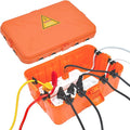Hrensaw Large Outdoor Electrical Box(12.5x8.5x5inch),IP54 Waterproof Outdoor Outlet Covers,Weatherproof Extension Cord Covers Protect Outlet,Plug,Timer,Power Strip,Holiday Light,Orange