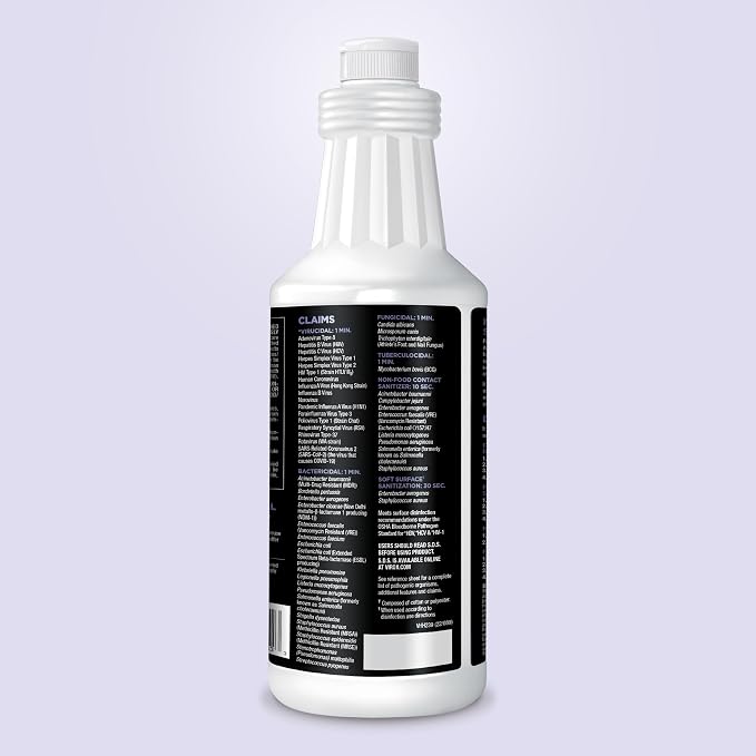 Prevention Ready-To-Use Disinfecting Cleaner – Hospital Grade Disinfectant Spray Solution for Salons, Spas, Clinics, Surfaces – Sanitizing Solution & Two Reusable Sprayers – 32oz Bottle (6 Pack)