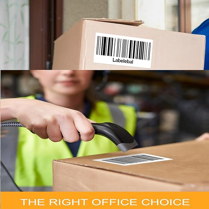 2” x 4" Label Stickers Shipping,1000 Mailing Labels, Printable White Sticker Label for Laser Inkjet Printer, Permanent Adhesive Mailing Address Labels for Packages Envelopes (100 Sheets)