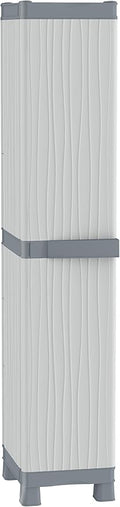 Terry, Base 2350 RUW, Cabinet 1 Door, 4 Shelves. Color: Gray, Material: Plastic, Dimensions: 35x43.8x181.8 cm