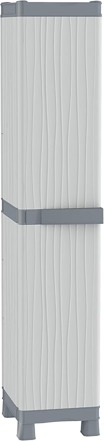 Terry, Base 2350 UW, Cabinet 1 Door and 6 Buckets. Color: Gray, Material: Plastic, Dimensions: 35x43.8x181.8 cm