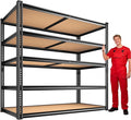 ROOMFAVE 40" W Garage Shelving 2300LBS Storage Shelves Adjustable Metal Shelving 5 Tier Garage Utility Rack Shelf for Warehouse, Pantry, Closet, Kitchen 72.2" H x 40" W x 20" D, Black,Gift
