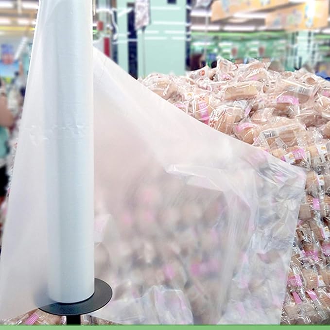 9527 Product 12" x 20" Clear Plastic Produce Bag, Food Storage Bag on a Roll, 350 Bags One Roll (2 Rolls), Freeze/Heat Clear Bag for Bread, Meat, Vegetables, Fruits