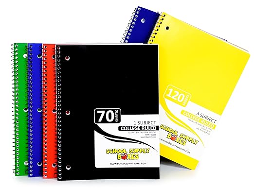 School Supply Boxes | Ultimate High School & College Bundle (1 Box) | Back to School Essentials Kit for Students & Teachers | Includes 1" Binders, College-Ruled Notebooks, Mechanical Pencils, & More
