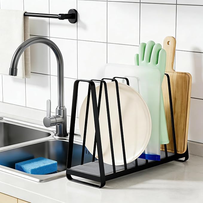 YIGII - Reusable Bag Drying Rack, Plastic Bag Holder Dryer for Ziplock, Kitchen Drying Rack for Sandwich Bags, Food Silicone Bags Holder, Built in Quickly Dry Stone