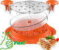 Chicken Shredder with Removable Plate - Manual Meat Shredder Tool with Transparent Lid & Cleaning Brush, Dishwasher Safe Kitchen Gadget for Shredding Chicken, Pork, Beef, Pulled Pork(Orange)