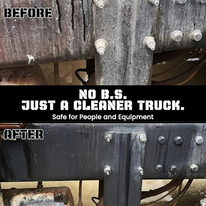 Industrial Truck Cleaner – Degreaser & Cleaner Kit with 1 Quart and 1 Gallon Bottles, Tough on Road Grime, Gentle on People and Equipment