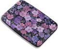 Maicican RFID Blocking Aluminum Credit Card Holder | Slim Metal Wallet for Women & Men, Business Card Case for Travel, Fits Front Pocket, Card holder wallet - Purple flowers