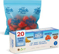 Freshpack 247 Produce Storage Bags Size S 8 x 10 Inches 0.5 Gallon 20 Pack Reusable Food Storage Bags With Zipper For Fruits Vegetables Meal Prep Lunch Pantry Use