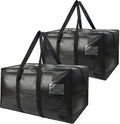 Heavy Duty Extra Large Moving Bags,121 Gallon Jumbo Packing Bags,Huge Moving Storage Bags with Strong Zippers & Carrying Handles,Reusable Big Moving Storage Bags for College Dorm Travel 2Pack
