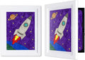 Dynamic Frames Li’l Davinci Front-Open 2-Pack Kids Art Frames, Wooden Frames for 9x12 Artwork, Prints & Certificates, Store up to 50 per Frame, 11.75 x 14.75 Outer Dimensions, White