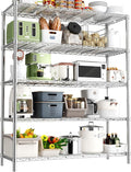 ROOMTEC 5-Tier Wire Shelving Unit,48" W*20" D*72" H,Max Load 2000LBS | Heavy Duty Garage Shelving,Adjustable Storage Shelves,Metal Utility Shelf Rack for Kitchen,Laundry,Pantry,Warehouse,Basement