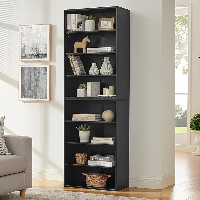 71" Durable Jewelry Armoire Organizer, Bedside Table with Adjustable, Vanity Organizer with Storage for Home Office, Black