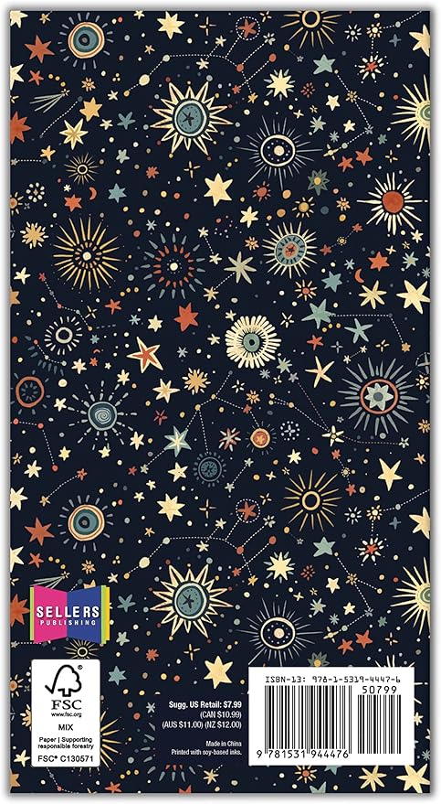 2026 Monthly Pocket Planner, 2-Year Calendar Book (24-Month): January 2026 – December 2027, Purse Size 6.5" x 3.5", Galaxy