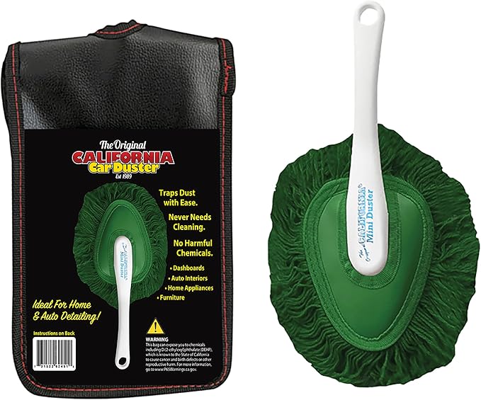 California Car Duster Dash Duster Green 62461 with Storage Bag