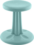 KORE Design Wobble Stool Chair, Girls + Boys Kid Desk Stools, Ergonomic Small Office Chairs, Flexible Seating for Active Child, ADD/ADHD, Classroom, School, Home, Kids (14in), Age 6-7 yrs, Teal