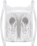 Laundry Bags,Sneaker Wash & Dry Net Bag for Dryer Sneaker Laundry Bags Large HoneyComber Mesh Bags with Zipper and Strap for Shoes Sneaker Washing Mesh Net for Most Dryers Door 15.7" Large