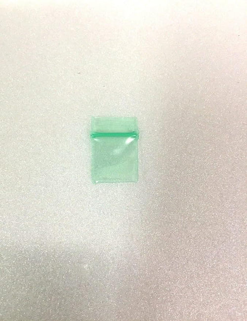 1212-S Original Mini Resealable 2.5mil Plastic Bags 1/2" x 1/2" Reclosable Baggies (Green, 1,000 Bags)