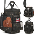 Baseball Bucket Bag, Softball Coaches Bags Fit 6 Gallon Buket | Baseball Coaching Accessories Organizer with Anti-Slip Bottom & Multiple Pockets for Bat, Gloves, Scoreboards
