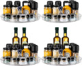 vacane 4 Pack Turntable Organizer Non-Skid, Large 13" Cabinet Lazy Susan Clear Turntable Organizer for Pantry Lazy Susan Organizer, Storage Containers for Kitchen, Countertop