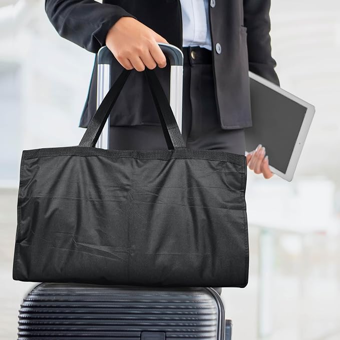 Lazebox 54" Travel Garment Bag with Accessories Zipper Pocket, Heavy Duty Suit Bag for Suits, Tuxedos, Dresses, Coats, Black, 1 pack
