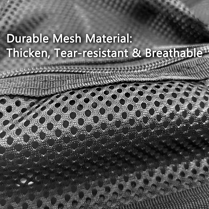 LAFENLIN UPGRADED Lid Organizer for Pelican 1600 Case, 6 Thick Mesh Pockets Storage Organizer, Fits Camera Cases, Diving Dry Boxes, Hard Cases & Toolboxes, Includes Screws & Hook and Loop, Durable