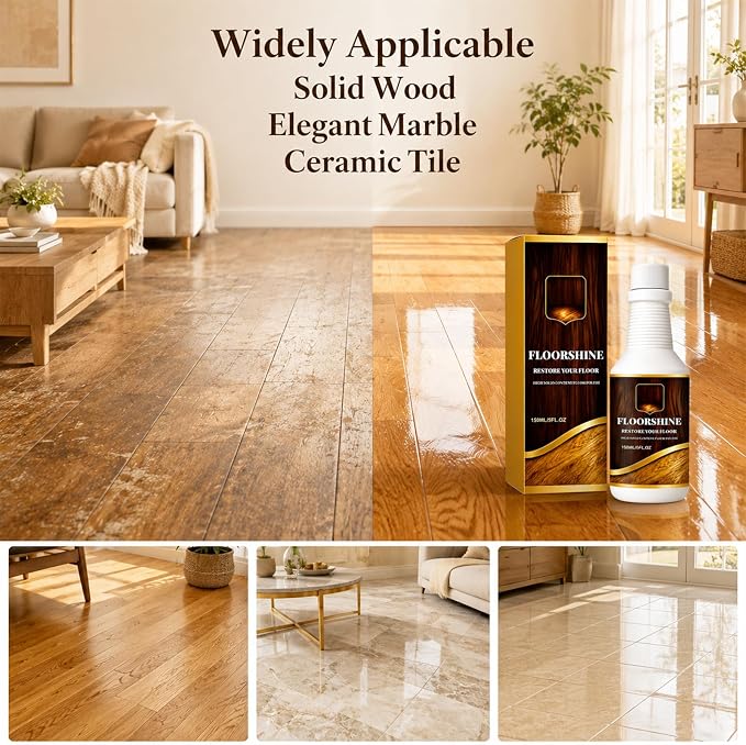 Timeno 2026 New Professional Wood Floor Restorer, Wood Surface Care Liquid for Hardwood Laminate Floors & Wooden Furniture, Daily Surface Maintenance Agent, 150ml Per Bottle, 2 Pack