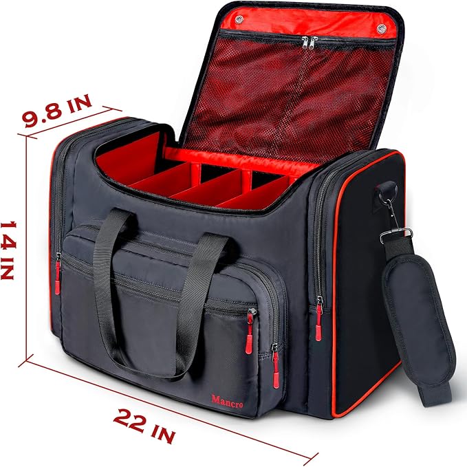 Mancro Padded Sneaker Bag, Sneakerhead Gifts, Shoe Travel Bags Fit 4 Pairs | Come with Insulated Pocket and Shoulder Strap, Multi-functional Sports Gym Duffle for Basketball, Shoes, Cloth