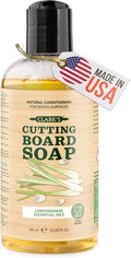 CLARK'S Cutting Board Cleaner, 12 oz - Lemongrass Scent - Food Safe | Cutting Board Soap for Butcher Blocks, Wooden Kitchen Utensils - Use Before Food Grade Mineral Oil