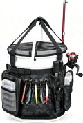 Fishing Bucket Backpack Fishing Bucket Organizer with Multi Pocket Fishing Gear and Accessories Organizer Suitable 5 Gallon Bucket Multi-functional Tool Bucket Bag for outdoor