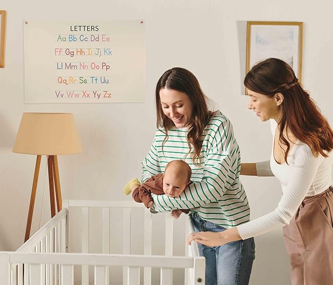 Letters Classroom Decoration Banner-Homeschool Decor-Educational Pennant Decor Gift for Kids Toddler Baby Boys Girls Toddler-Banner Wall Sign for Playroom Nursery Baby Room