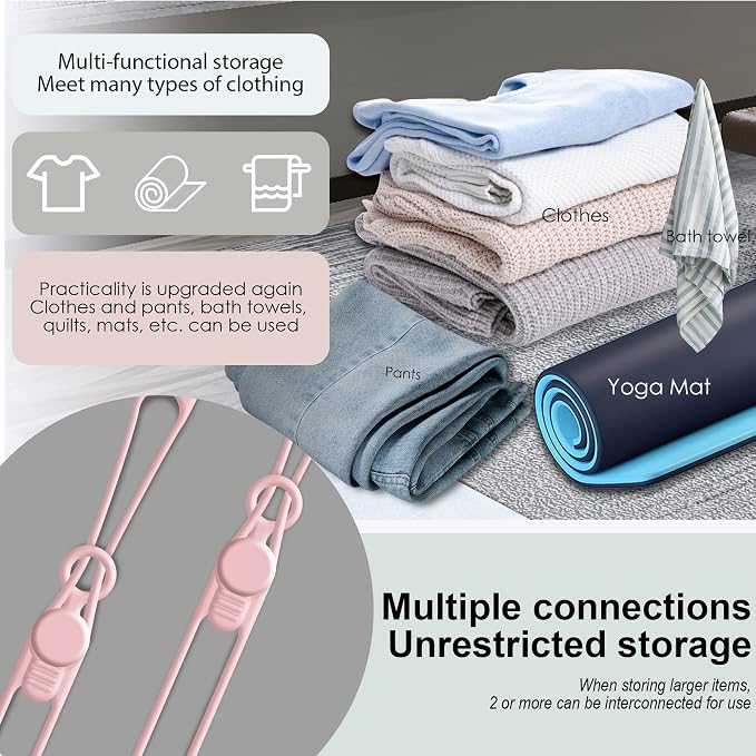 Silicone Cable Ties Cord Organizer for Cable Management, 16PCS 4.2" and 7.1" Reusable Cable Organizer Electronic Accessories for Home, Office, Kitchen, School, Travel (Pink)
