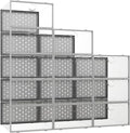 Pinkpum 12 Pcs XLarge Shoe & Sneaker Storage Organizer Box Clear Plastic Stackable Closet Grey
