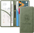 CoBak Car Registration and Insurance Holder | Vehicle Glove Box Organizer, Auto Truck Compartment Document Case with Magnetic Closure for Insurance & Driver License