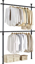 PRINCE HANGER Heavy Duty Adjustable Garment Rack – One-Touch System for Easy Assembly, 352 LBS Load Capacity Freestanding Metal Wardrobe Closet Rack, Width & Height Adjustable (Model PHUS-0022)