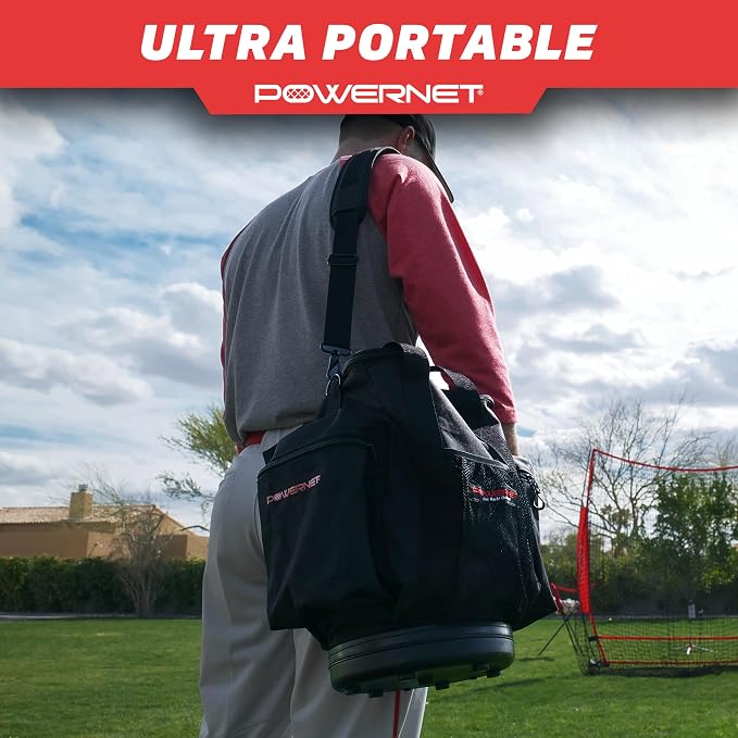 PowerNet Baseball Softball Coaching Bucket Caddy Cover, Multiple Pockets Carry Gameday Essentials, 3 Styles for 6 Gallon Bucket Organization Including All Terrain Wheeled