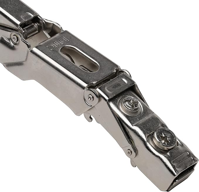 6 Pack DTC Wide Angle Corner Lazy Susan Pantry Self Closing 155 Degree Kitchen Cabinet Door Hinge C80A605, Nickel Plated Finish (Base Mounting Plate Sold Separately)